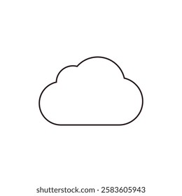 Weather cloud vector illustration symbol