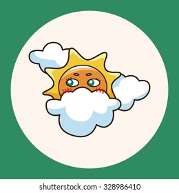 weather cloudy day theme elements