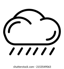  weather cloudy icon line style