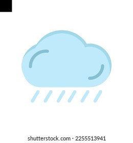 Wetterbewölkungssymbol - flacher Vektorgrafik