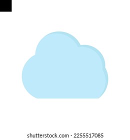 weather cloudy icon logo flat style vector