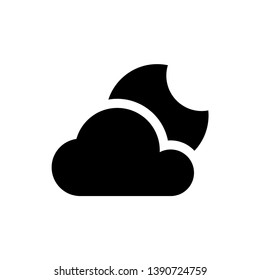 Weather Cloudy and Rain Icons Vector Design Template