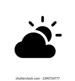 Weather Cloudy and Rain Icons Vector Design Template