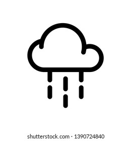 Weather Cloudy and Rain Icons Vector Design Template
