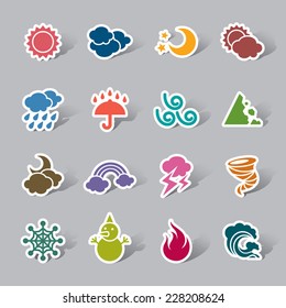 Weather Color Icon Label