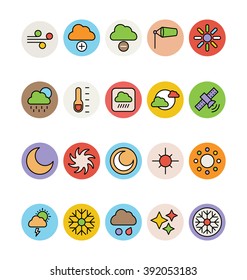 Weather Colored Vector Icons 3
