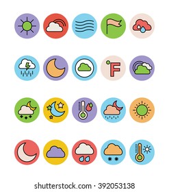 Weather Colored Vector Icons 5