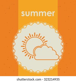 Weather concept with climate icons design, vector illustration eps 10