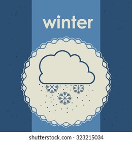 Weather concept with climate icons design, vector illustration eps 10