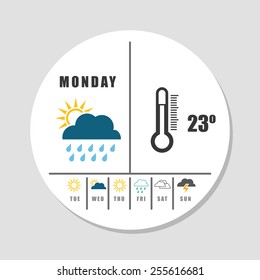 weather concept design, vector illustration.
