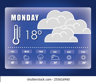 weather concept design, vector illustration.