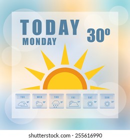 weather concept design, vector illustration.