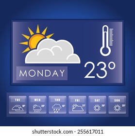 weather concept design, vector illustration.