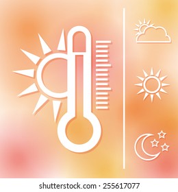 weather concept design, vector illustration.