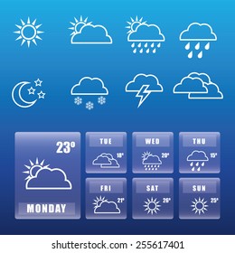 weather concept design, vector illustration.