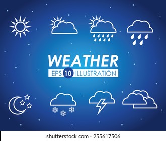 weather concept design, vector illustration.