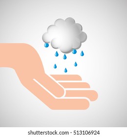 weather concept forecast cloud rain icon design vector illustration eps 10