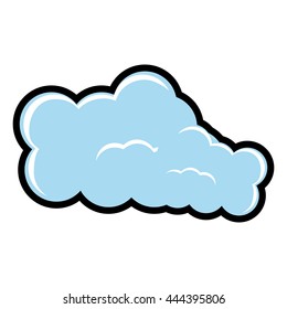 Weather concept represented by cloud icon. isolated and flat illustration 