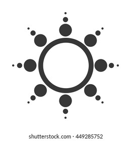 Weather concept represented by sun icon. isolated and flat illustration 