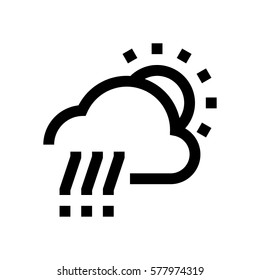 Weather condition mini line, icon, background and graphic. The icon is black and white, linear  flat, vector, pixel perfect, minimal, suitable for web and print. 
