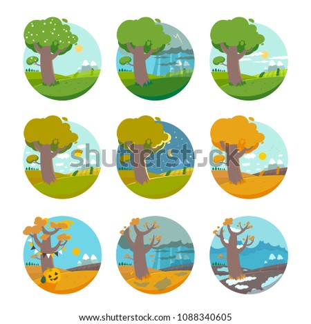 The weather is constantly changing, it can be rainy, cloudy, sunny and warm. Choose your favorite month of the year.