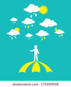 weather design over  blue background vector illustration 