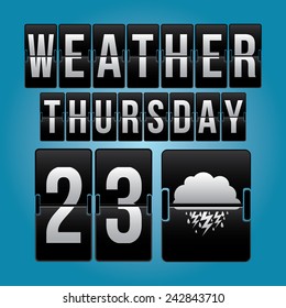 Weather design over blue background, vector illustration.