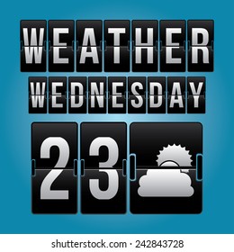 Weather design over blue background, vector illustration.