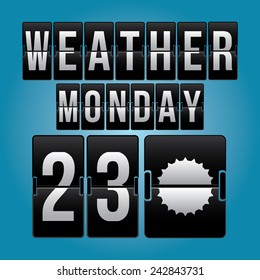 Weather design over blue background, vector illustration.