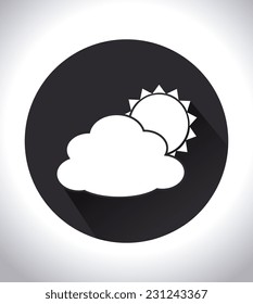 Weather design over blue background,vector illustration