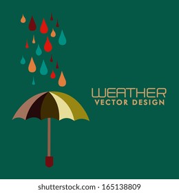 weather design over green background vector illustration 