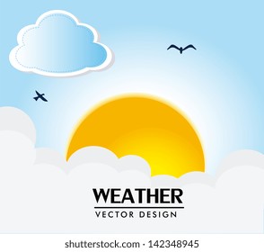 weather design over sky background vector illustration