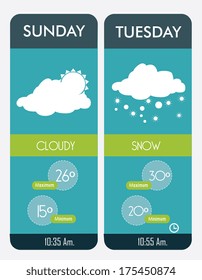 weather design over  white background vector illustration 