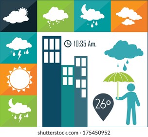 weather design over white background vector illustration 