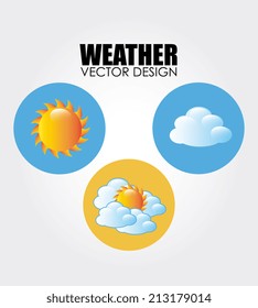 Weather design over white background, vector illustration