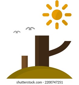 grupo de iconos de clima y desastre creado en un estilo colorido
