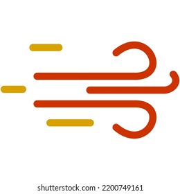 weather and disaster icon group created in colored line style