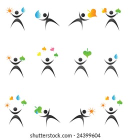 Weather and ecology icons #2. More in my portfolio.