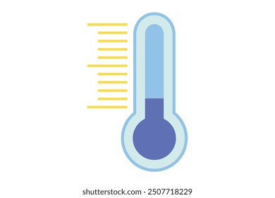 Weather Element Flat Sticker Design