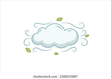 Weather Element Flat Sticker Design