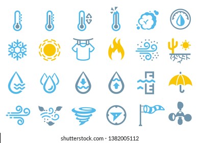 Weather element icon. Climate symbol general.