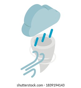 Weather element icon. Isometric illustration of weather element vector icon for web