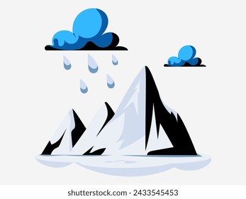 weather element season design with modern illustration climate concept style for atmospheric condition