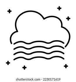 Vektorgrafik-Design des Wetterelements