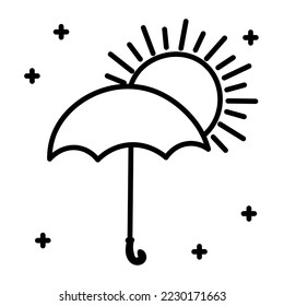 Weather element vector decoration design