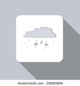 Weather flat icon long shadow