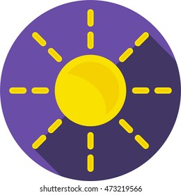 Weather flat icon sun