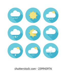 The Weather Flat Icon Vector Collection