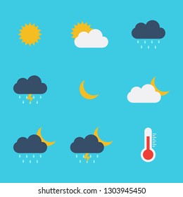 Weather flat icon vector design template