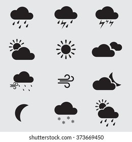 weather flat icons
